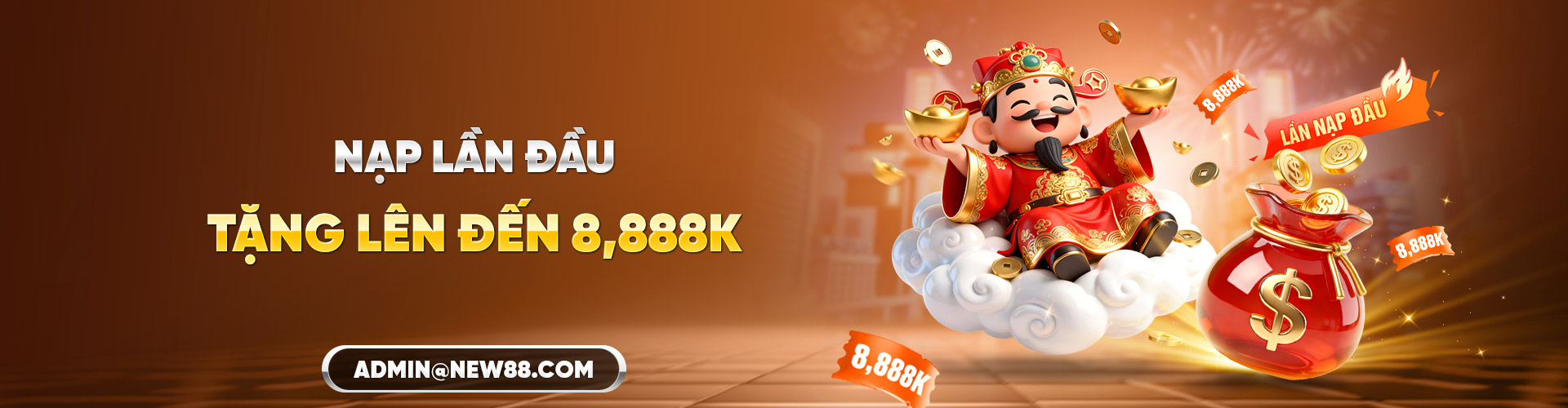 Nạp lần đầu tặng lên đến 8888k